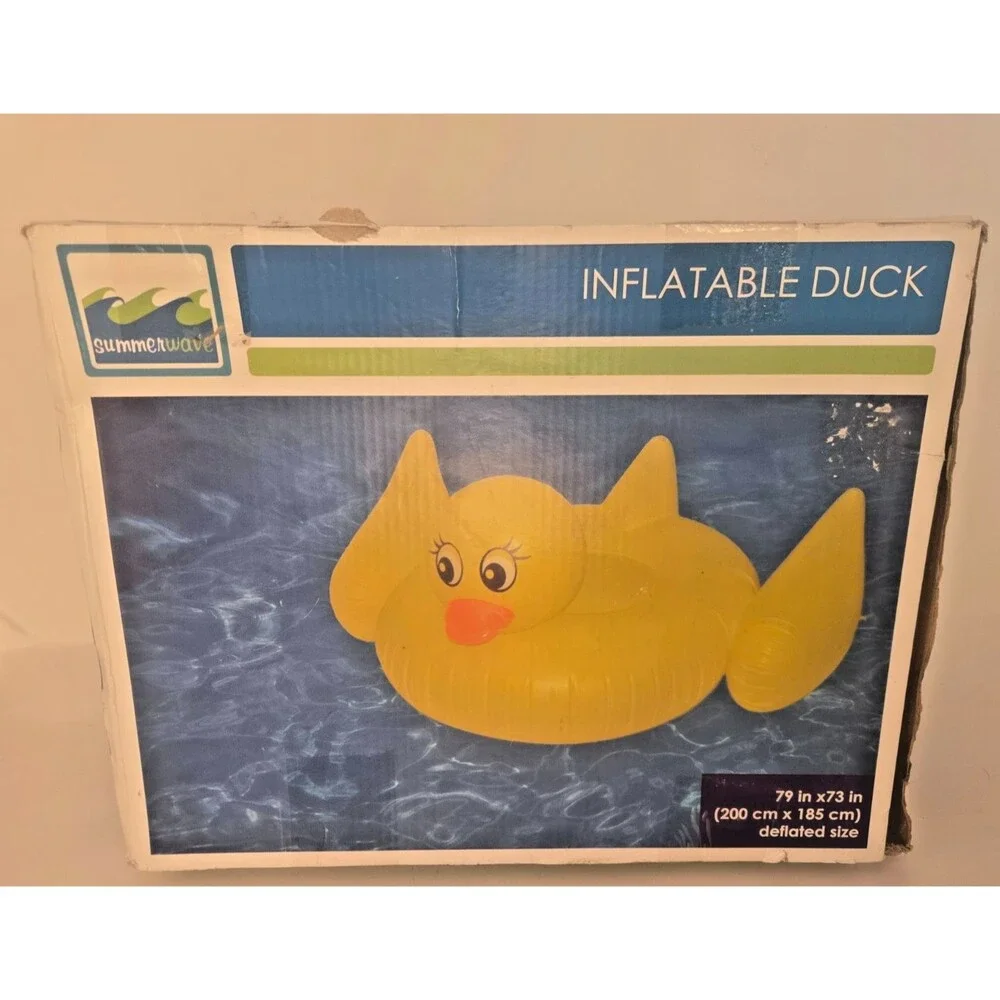 Summerwave Giant Inflatable Duck Pool Float 79